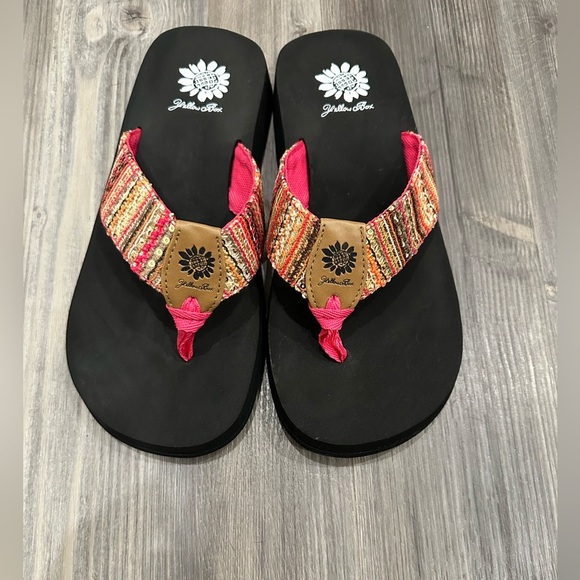 Yellow Box Women's Pink Sandals Size 7 New without box - Picture 1 of 4
